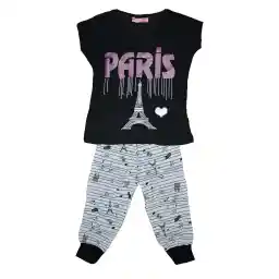 ست تی شرت و شلوار دخترانه الیتول مدل 8441