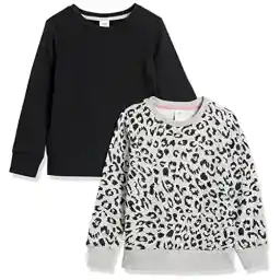 Amazon Essentials girls Fleece Crewneck Pullover Sweatshirts