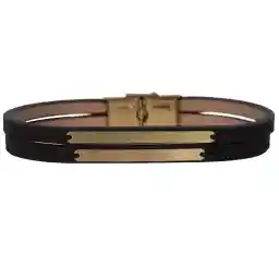 دستبند طلا 18 عیار نفیس گلد مدل MG15