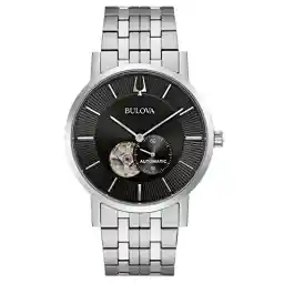 Bulova Men's Classic Dress 3-Hand 21- Jewel Automatic Watch, 42 Hour Reserve, Hack Feature, Sub-Second Hand, Open Aperture Dial, Exhibition Case Back, 42mm