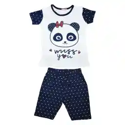 ست تی شرت و شلوارک دخترانه الیتول مدل 54554