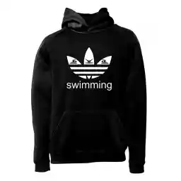 هودی ورزشی شنا فشن لاین SWM 92 | مشکی/سفید