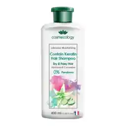 شامپو کراتینه مرطوب کننده موهای خشک و دارای موخوره کاسمکولوژی
