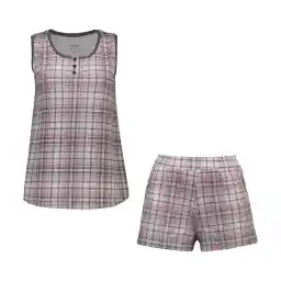 ست تاپ و شلوارک زنانه ناربن مدل 3363_1521749 رنگ صورتی