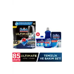 Finish Quantum Ultimate 85 Capsule Vaatwasmiddeltablet Reinigings- en onderhoudsset