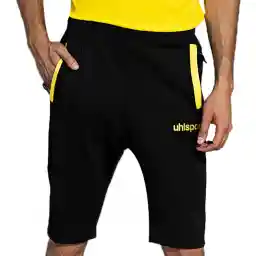 شلوارک ورزشی مردانه آلشپرت MUH2975-001 | مشکی/زرد