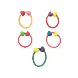 کش مو دخترانه مدل قلبی مجموعه 5 عددی