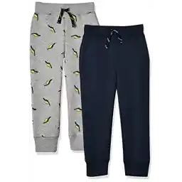 شلوار ورزشی مخصوص پسران و کودکان نوپا آمازون Essentials (زبرا خالدار قبلی)، بسته 2 عددی