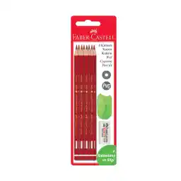 Faber-Castell Kırmızı Kopya Kalemi 8'li