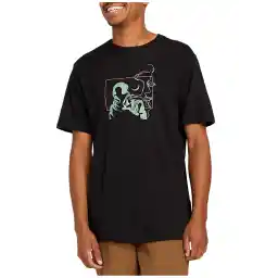 Siyah Erkek T-Shirt A5012305_Volcom Skate Vitals Axel 1