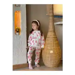 ست دونفره پایین تاپ کودکانه شال آستین بلند زمستانی BUUFUU