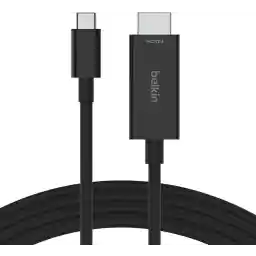 کابل USB-C/HDMI 2.1 Belkin، 2 متر، پشتیبانی از 8K @ 60 هرتز، 4K @ 144 هرتز، HDR، HBR3، DSC، HDCP 2.2، سازگار با MacBook، iPad Pro و سایر دستگاه های USB Type-C