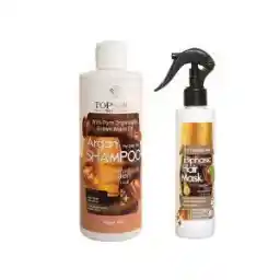 پکیج شامپو و اسپری مو دوفاز آرگان تاپ شاپ مجموعه 2 عددی