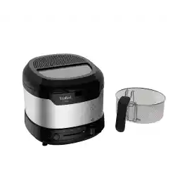 سرخ کن تفال Uno M FF215D دیپ سرخ کن 1600 وات ظرفیت: 1 کیلوگرم ترموستات قابل تنظیم جهت مشاهده پنجره قطره ای فولاد ضد زنگ/مشکی