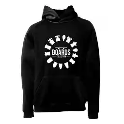 هودی ورزشی اسکیت برد فشن لاین SKTB 20 | مشکی/سفید