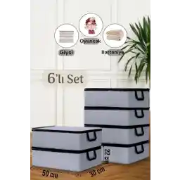 کیف نگهداری لباس سایز متوسط ​​6 تکه هلن هوم - کیف سازماندهی مبل تخت و پایه تخت 50 × 30 × 22 سانتی متر