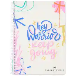 Faber-Castell Grafiti Spiralli Defter, A4, 120 Yaprak, 70g Kağıt, Çizgili, 500 Mikron PP Kapak, PET Spiralli, Dayanıklı ve Kullanışlı