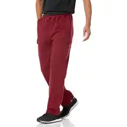 Amazon Essentials Men's Cargo Fleece Sweatpant with Open Hem