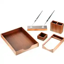 مجموعه لوازم اداری رومیزی 5 تکه بستار کد 5144