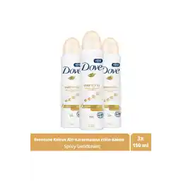 اسپری زنانه داو دئودورانت Eventone 1/4 کرم مرطوب کننده عصاره گل همیشه بهار موثر 150 میلی لیتر x3 عدد