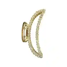 کلیپس مو طرح نیم هلال نگینی مدل ZV 130