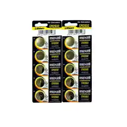 باتری سکه ای مکسل مدل CR2032 بسته 10 عددی