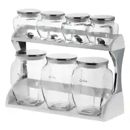 ست جا ادویه 7 پارچه زیبا مدل هانا دو طبقه