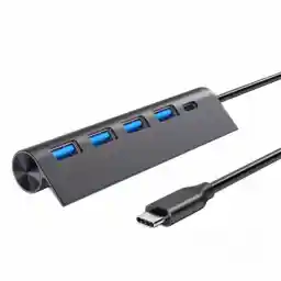 هاب USB TYPE-C چهار پورت T-3608 T-3608 four-port USB TYPE-C hub