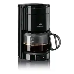 قهوه ساز Braun KF 47/1 برای قهوه فیلتر کلاسیک، قهوه معطر به لطف سیستم Optibrew، دریپ استاپ، خاموش شدن خودکار، مشکی، 220-230 ولت || 50-60 هرتز