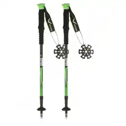 باتوم کوهنوردی اسنوهاک پیچی جفتی ABS STPW-303 S | مشکی/سبز