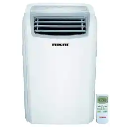 NIKAI 1 Ton Portable Air Conditioner 12000 BTU with Remote control, Digital Display, 3 Fan Speeds, Low Noise, Powerful Cooling with R410 Gas, Rotary Compressor, Best for Home & Office - NPAC12512A5