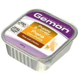 خوراک سگ جمون مدل Pate Puppy & Junior Chicken -00537 با طعم مرغ وزن 300 گرم