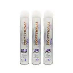 اسپری حالت دهنده مو پروفشنال مدل Extra Strong حجم 500 میلی لیتر مجموعه 3 عددی