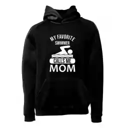 هودی ورزشی شنا فشن لاین SWM 95 | مشکی/سفید