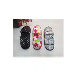 دمپایی مجلسی زنانه مدل ترکیبی 3 تکه ULUSEN، دمپایی مهمان، دمپایی دسته دار جهیزیه