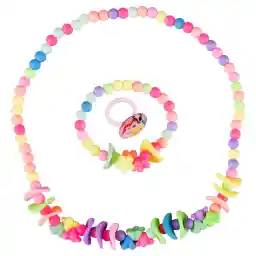 ست گردنبند و دستبند دخترانه ویتالی بیوتی مدل گلبرگ کد A623