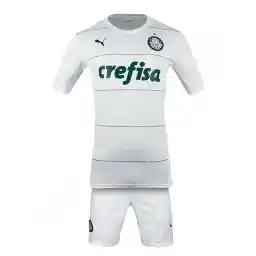 ست پیراهن شورت فوتبال دوم پالمیراس پوما | سفید/سبز