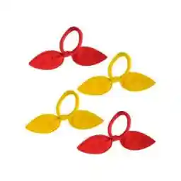 کش مو دخترانه مدل گوش دار خرگوشی کد 02 مجموعه 4 عددی