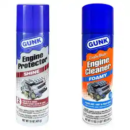 مجموعه اسپری تمیز کننده و براق کننده موتور خودرو گانک مدل Engine Cleaner