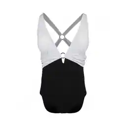 مایو شنا زنانه یک تکه اسلیپ Fashion Concept-5400277 NZD | سفید/مشکی