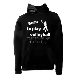 هودی ورزشی والیبال فشن لاین VLYBL 29 | مشکی/سفید