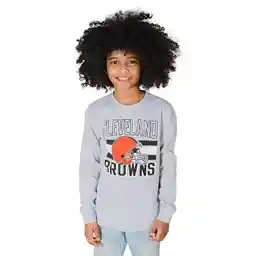 پیراهن آستین بلند گرمایی فعال سبک وزن NFL Cleveland Browns Youth، رنگ تیمی، 14/16