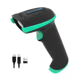 اسکنر بارکد Tera 1 بعدی بی سیم با نشانگر سطح باتری همه کاره 2 در 1 (2.4 گیگاهرتز بی سیم + USB 2.0 سیمی) 328 فوت فاصله انتقال بارکد خوان قابل شارژ اسکنر بارکد دستی USB