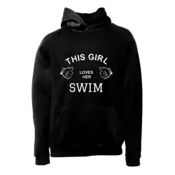 هودی ورزشی شنا فشن لاین SWM 50 | مشکی/سفید