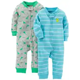 Simple Joys by Carter's Baby Boys' Cotton Footless Sleep and Play، بسته 2 تایی