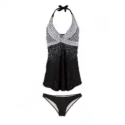 مایو شنا زنانه دو تکه دامنی Fashion Concept- 5695366 NZD | مشکی/سفید