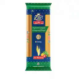 اسپاگتی قطر 1.5 مخلوط سبزیجات زر ماکارون مقدار 500 گرم