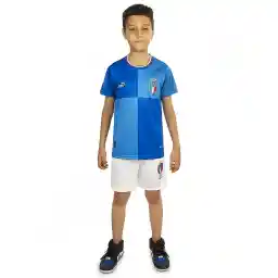 ست پیراهن شورت فوتبال بچه گانه اول تیم ملی ایتالیا پوما | آبی