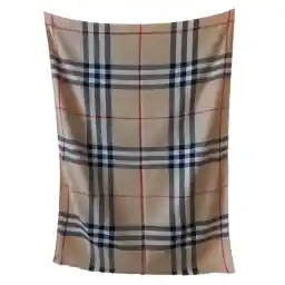 شال زنانه بربری مدل موهر پاییزی زمستانی چهارخانه کد 1234