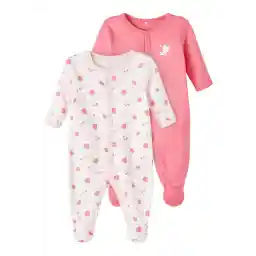 name it Girl's Strawberry Short-Sleeves 3-Pack BABY Night Suit (pack of 2)